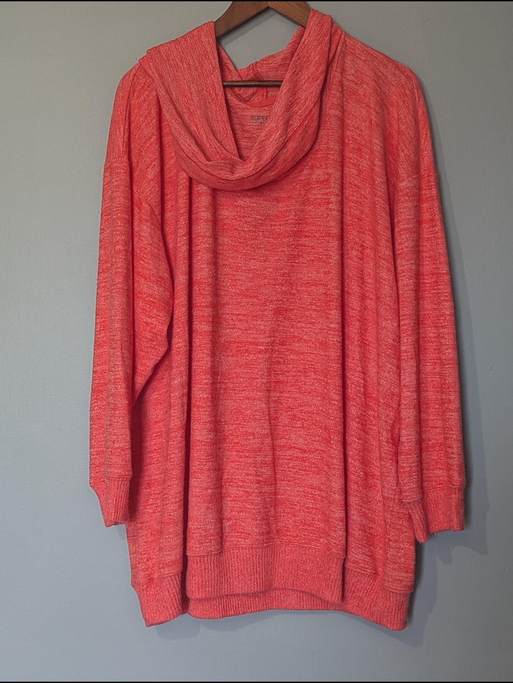 Torrid Coral Cowl Neck Sweater 3